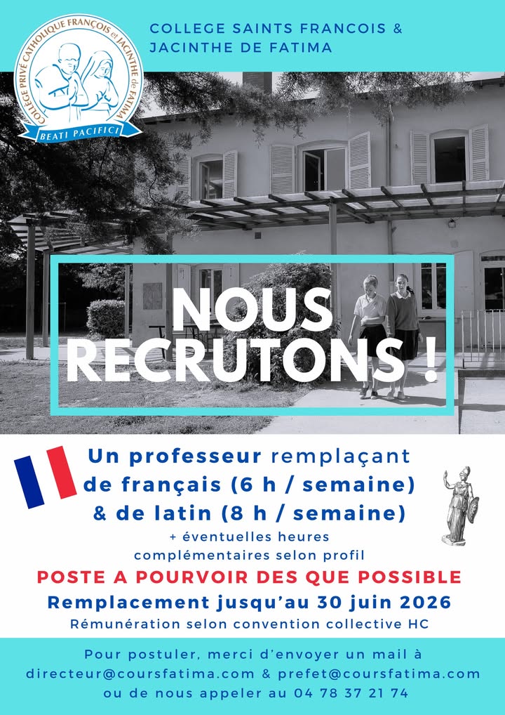 Collège Saints François et Jacinthe de Fatima  Lyon